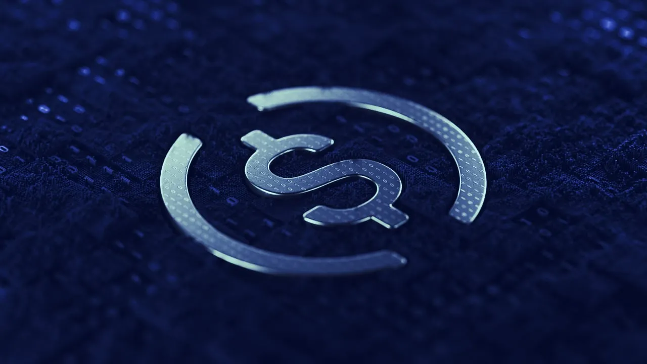 USDC stablecoin dollar-pegged