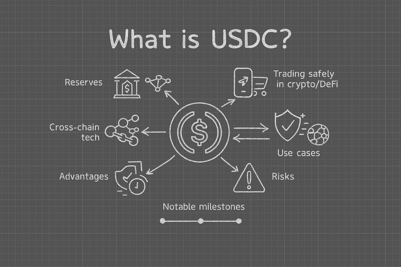 Illustration comparing USDC stablecoin and traditional wire transfer for global payroll, highlighting speed and cost efficiency