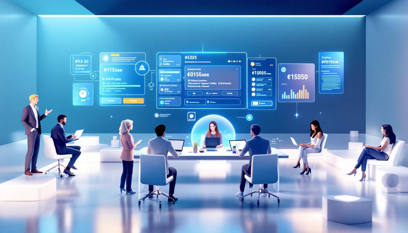 Remote team leader reviewing USDC stablecoin payroll transactions on a laptop in a modern coworking space, highlighting digital asset compensation trends in 2024.