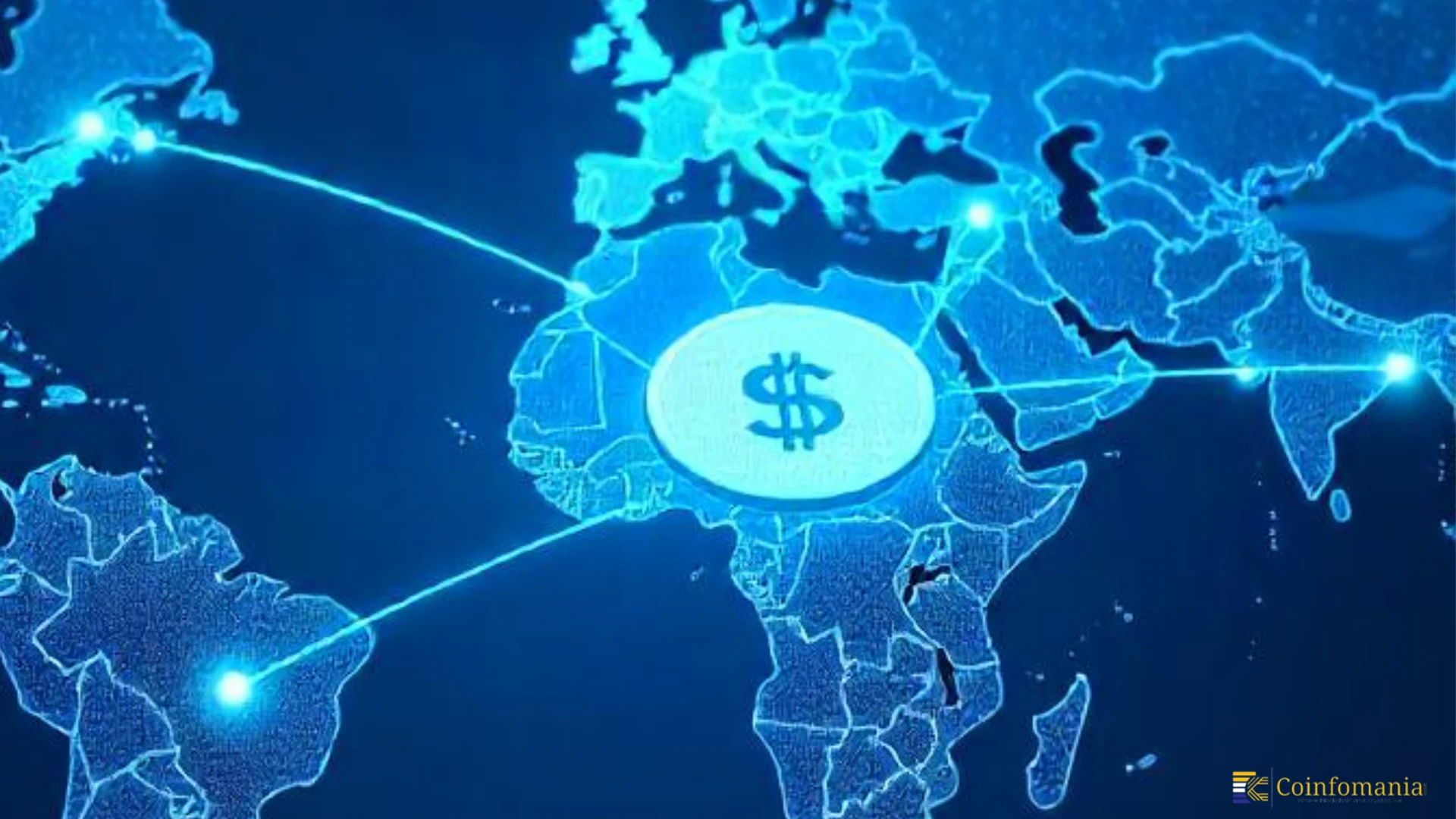 USDC global payments map